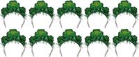 Merkloos 10x Happy St. Patricks day diadeem/haarband voor volwassenen - St. Patricksday verkleedaccessoires haarbanden/diademen