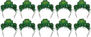 Merkloos 10x Happy St. Patricks day diadeem/haarband voor volwassenen - St. Patricksday verkleedaccessoires haarbanden/diademen