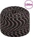 VidaXL Boot touw 10 mm 100 m polypropyleen zwart