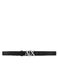 A|X Armani Exchange Ceinture en cuir noir pour femme 65cm