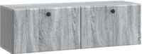 vidaXL TV-kast - Wandmontage - 98 x 31 x 30 cm - Grijs Sonoma Bewerkt hout