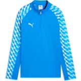 PUMA teamLIGA26 Training 1/4 Zip Top Jr Sweat Jackets; 140, Electro Royal White-Electro Royal