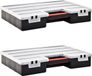 vidaXL Assortimentsdozen - 2 stuks - met verdelers - 460x325x80 mm - Kunststof