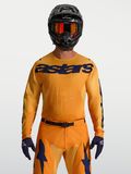 Alpinestars Maillot Racer Amber 2027 Orange Gold Deep Blue, Taille: XXL