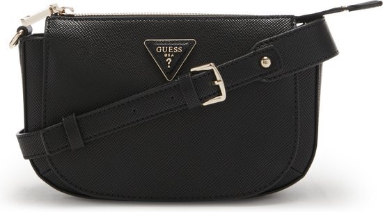 Guess Brynlee Triple Comparment Dames Hand/Schoudertasje - Zwart - One Size