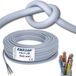 Flexibele YSLY-JB Flexibele installatiekabel 5 x 4 mm² grijs voor wandlaadstation, e-auto oplaadbox, aansluiting op het laadstation, 5 x 4 mm², nauwkeurig per meter, in stappen van 1 m