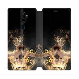 Beschermhoes Oppo Beschermhoes van leer voor Oppo A9 (2020) Manga One Piece Ace, zwart