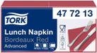 Tork Lunchservet tork advanced vierdevouw bordeauxrood