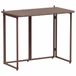 VidaXL Table de jardin pliable 90x51x75 cm poly rotin marron