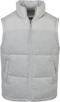 Urban Classics Corduroy Bodywarmer Vest Grijs S