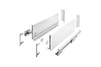 GTV Ladesysteem AXIS PRO - ladenset met volledig uittrekbare en soft-close - lengte 450 mm - hoogte 168 mm - kleur wit