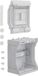 Hager Kleine verdeler, vector, APV, IP65, 6PLE, met invoertules - VE106D