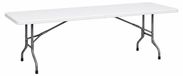 Table de jardin pliante en plastique, longueur 240 cm - Blanc
