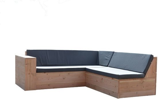 Wood4you - Loungeset Douglas San Francisco incl kussens 210/210 cm