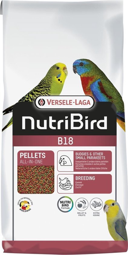 Versele-Laga Nutribird B18 Parkiet Kweekvoer - Vogelvoer - 10 kg