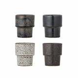 Bloomingville Ewan Espresso Kopjes Bruin - Set van 4
