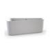 Plieger Ligbad back to wall Plieger Kansas asymmetrisch links 155 cm glanzend wit