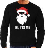 Bellatio Decorations Shoppartners Bv Devil Santa Kerst sweater zwart voor heren - Maat M