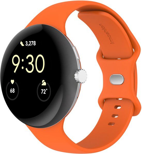 imoshion Siliconen⁺ bandje voor de Google Pixel Watch 3 / 4 (45 mm) - Maat L - Oranje
