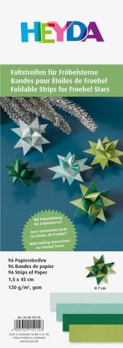 Heyda Vouwstrips set voor kikkersterren 1,5 x 45 cm groen