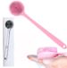 Shenzhen Haorui Industrial Technology Co., Ltd. Brosse de douche arrière - Double face - Avec long manche - Rose