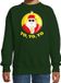 Bellatio Decorations Kersttrui/Sweater Kinderen Kerstman Groen Yo Yo Yo 170/176
