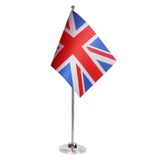 AZ FLAG Tafelvlag Verenigd Koninkrijk 22x15 cm Brits Satijn Metalen Voet