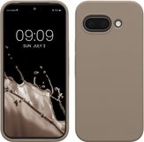 kwmobile telefoonhoesje geschikt voor Google Pixel 9a - Hoesje met siliconen coating - Smartphone case in taupe