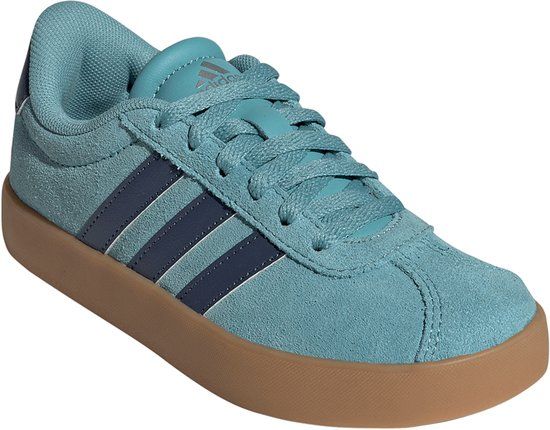 Adidas VL Court 3.0 K unisex kinder sneaker suède IH3949 Blauw