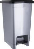 Poubelle en plastique avec commande au pied, étroite, capacité 10 litres