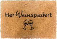 Relaxdays Kokosmat Deurmat Antislip Weerbestendig Voetveger 60x40 cm Natuur