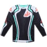 Troy Lee Designs GP Pro Roller Motocross-trui Zwart/turquoise L