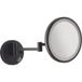 KIAMAMI VALENTINA Miroir Grossissant Mural Rond 5x Avec Led Noir Mat Eva