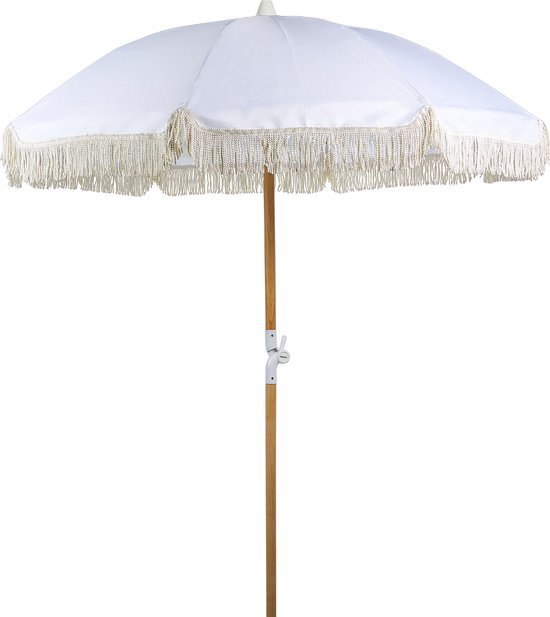 Beliani MONDELLO - Parasol - Wit - Kunststof