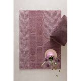 Studio LIVIT Adeline 230x160 cm donkerrood/roze grafisch hoogpolig wollen vloerkleed