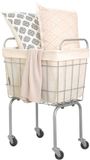 Merkloos Compacte Wasmand op Wielen - 38L - Cremewit