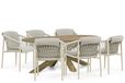 4 Seasons Outdoor Allora/Boston 240 cm dining tuinset 7-delig