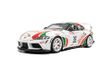 Solido Toyota GR Supra #36 Moderne sportcoupé, racing-design, startnummer, multi-spaakwielen, Diecast modelauto, wit-rood-groen, 1:18