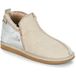 SHEPHERD Muiltjes beige / zilver