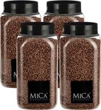 Mica Decorations decoratie stenen/granulaat - 4x - 650ml - koper