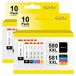 Canon 20 cartouches d'encre XXL avec puce, utilisables pour TS6150, TS6350, TS9550