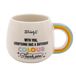 Mr. Wonderful - Regenboog 3D mok - With you, alles heeft een andere kleur. Dank je! - Keramische mok met dank u
