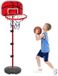 Panier de basket-ball réglable pour enfants – 150 cm – incluant 1 ballon