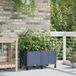 Prolenta Maison Exclusive - Deux jardinières pour fleurs avec système d'arrosage et roues, couleur grise, en plastique PP