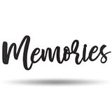 Vivegate Memories Metalen wanddecoratie - 43,2 x 12,7 cm Memories Family wandpaneel van duurzaam gepoedercoat metaal, perfect voor reisborden voor woondecoratie