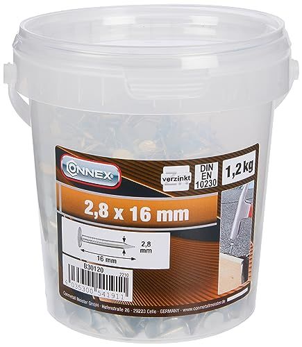 Connex Dakviltstiften 2,8 x 16 mm - 1200 g - verzonken kop - verzinkt