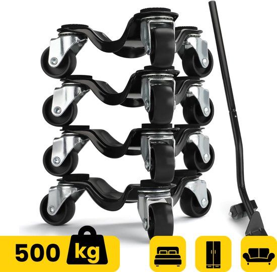 Moeve Meubelroller - 5-delige Transporthulp - Max. 500kg