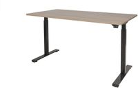 Schaffenburg Zit Sta Bureau - Elektrisch 180x90 Havana Kersen -zwart frame
