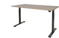 Schaffenburg Zit Sta Bureau - Elektrisch 180x90 Havana Kersen -zwart frame