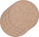 Zeller Pannenonderzetter - 4x - kurk - rond - D17 cm - tot 220 graden - lichtbruin